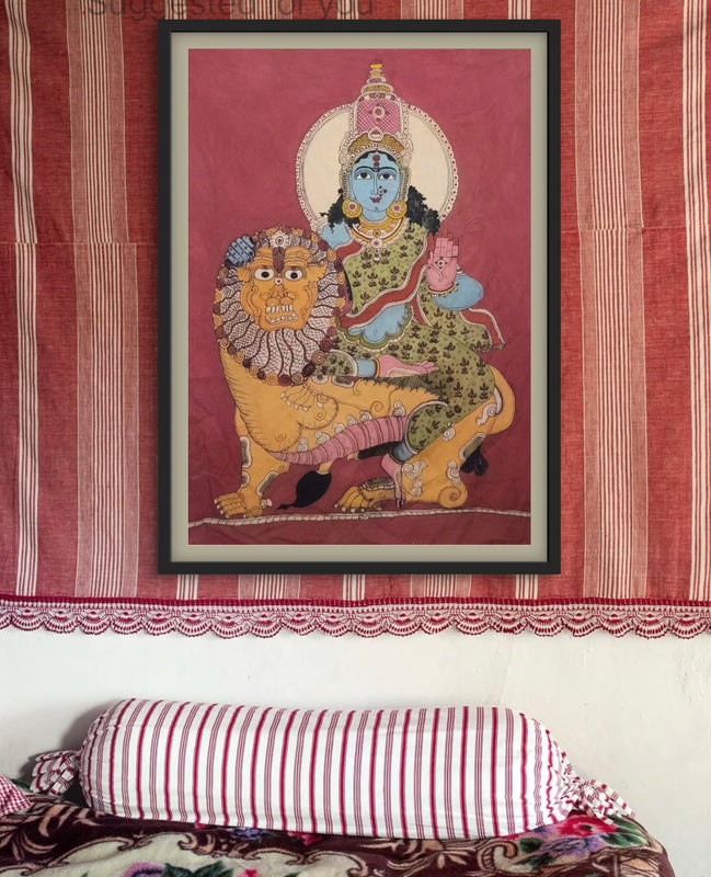 hand painted real pen kalamkari wall painting