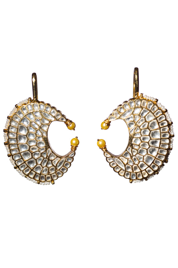 unusual bold handcrafted cuff earring