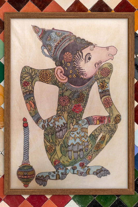 hand painted real pen kalamkari wall painting