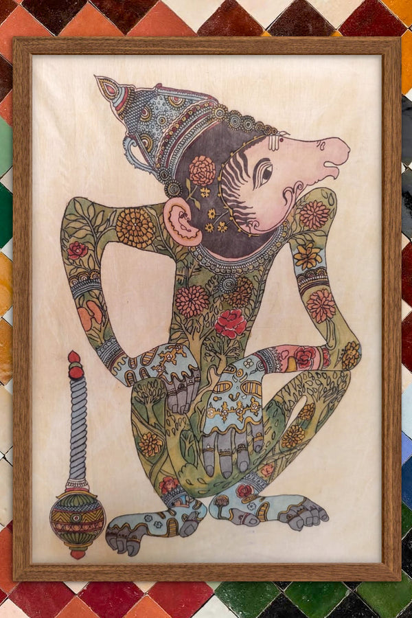 hand painted real pen kalamkari wall painting