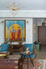 hand painted real pen kalamkarI wall painting
