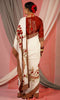 Hand embroidered wedding wear saree