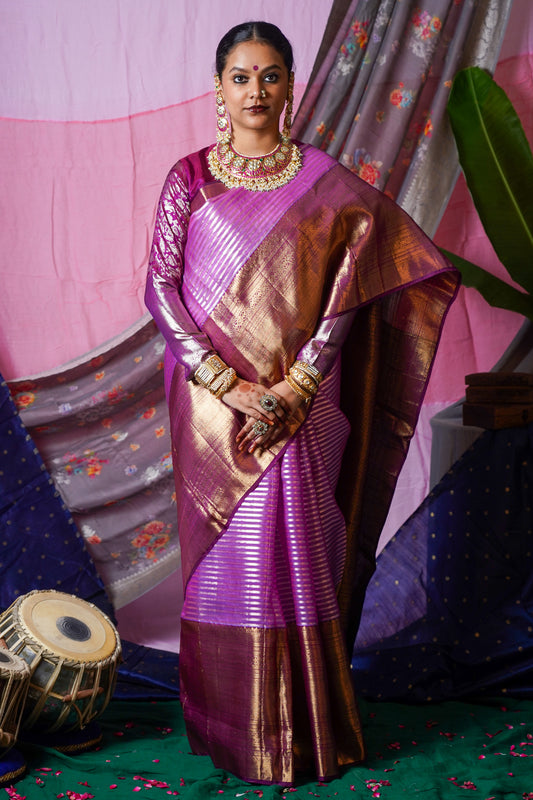 Handwoven Kanjiveram silk saree