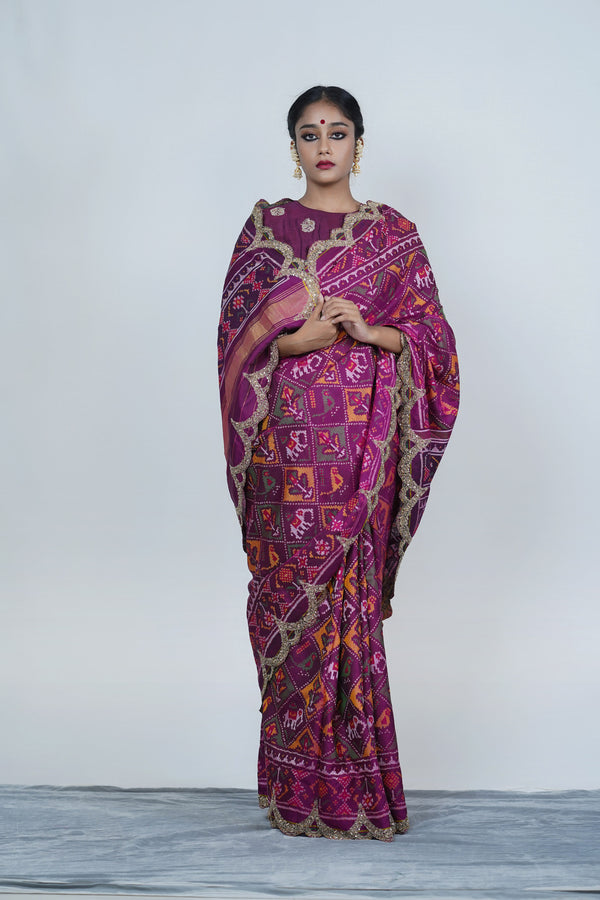 Designer patola silk saree