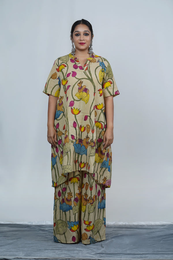 Kalamkari Kurta Pant Set
