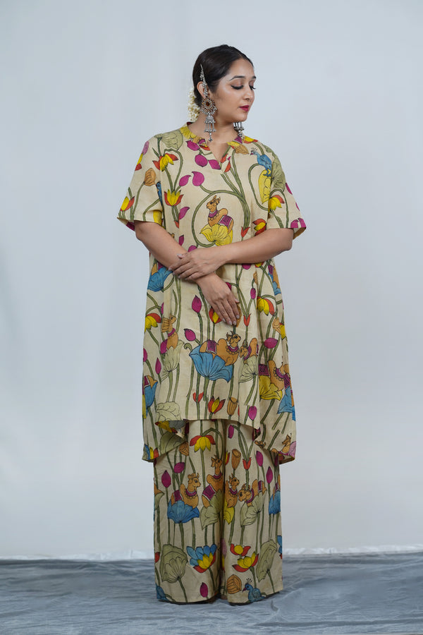 Real Kalamkari kurta pant set