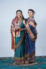 handcrafted gajji silk ajrakh bandhani saree