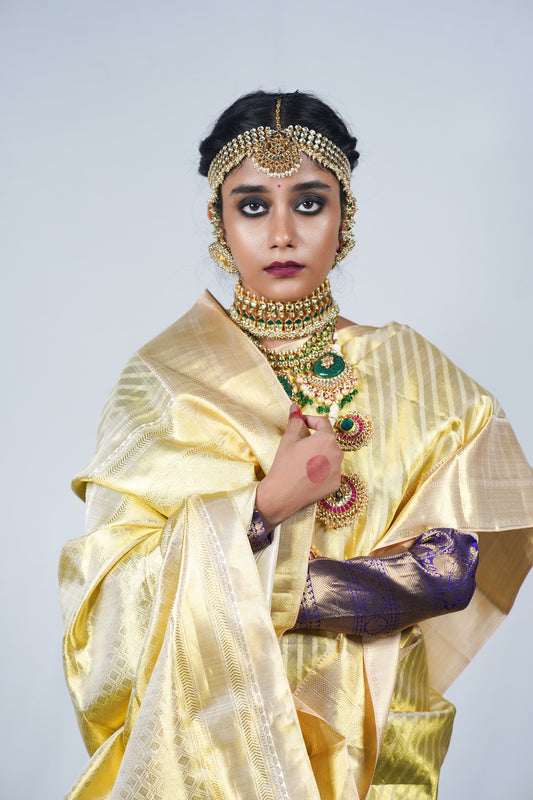 Handwoven Kanjiveeram Silk saeree, wedding wear sarees