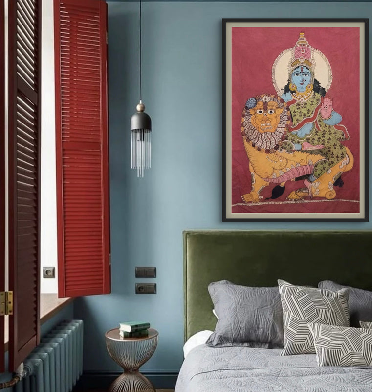 hand painted real pen kalamkari wall painting