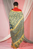 Hand painted pen kalamkari saree