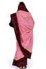 handcrafted embroidered partywear bandhani saree