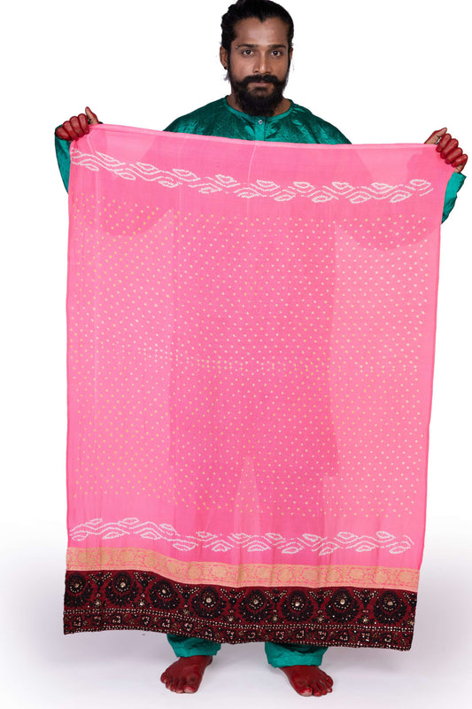 Bandhani saree blouse piece 