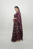 Partywear embroidered saree