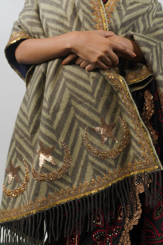 Handcrafted designer shawl