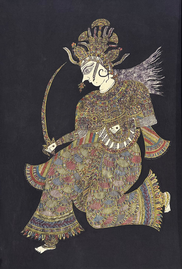 Hand painted Mata-Ni-Pachedi wall painting 