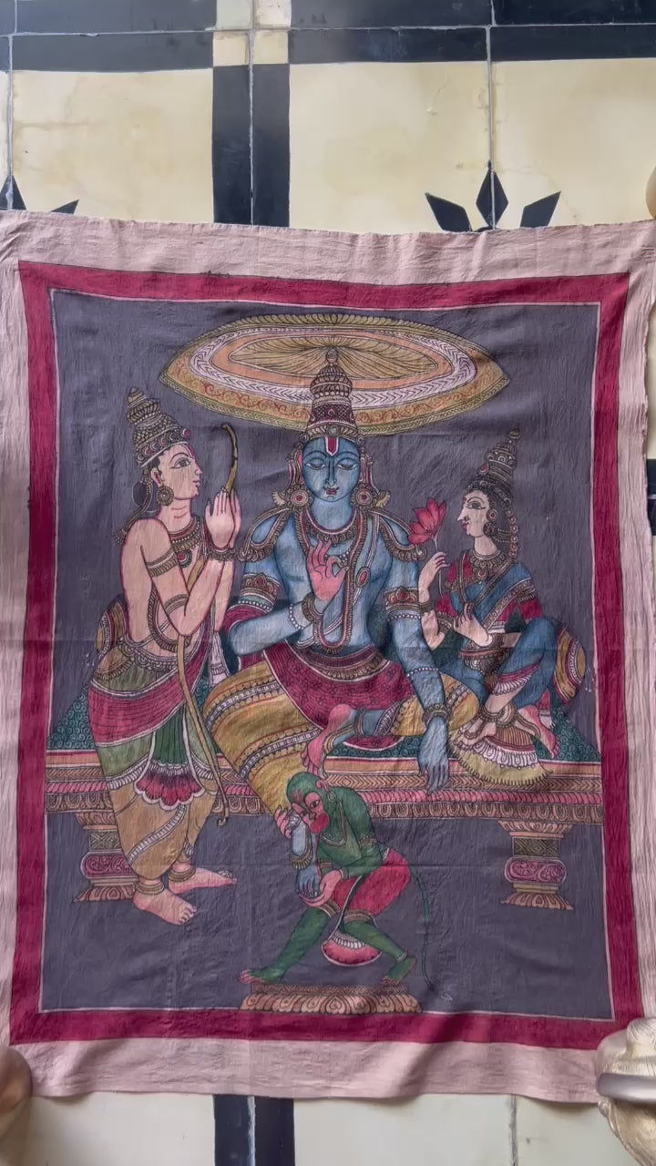 Aunthentic hand painted pen Kalamkari Art Work 
