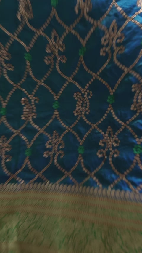 handwoven, hand-embroidered banarasi brocade silk saree