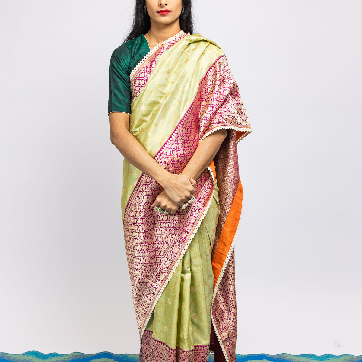 Wedding Edit: Bridal Red Kanjivaram Silk Saree – Zari Banaras