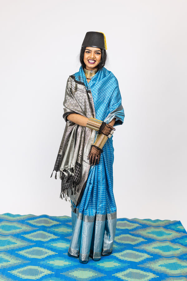 Handwoven Kanjeevaram Silk Saree by Ayush Kejriwal