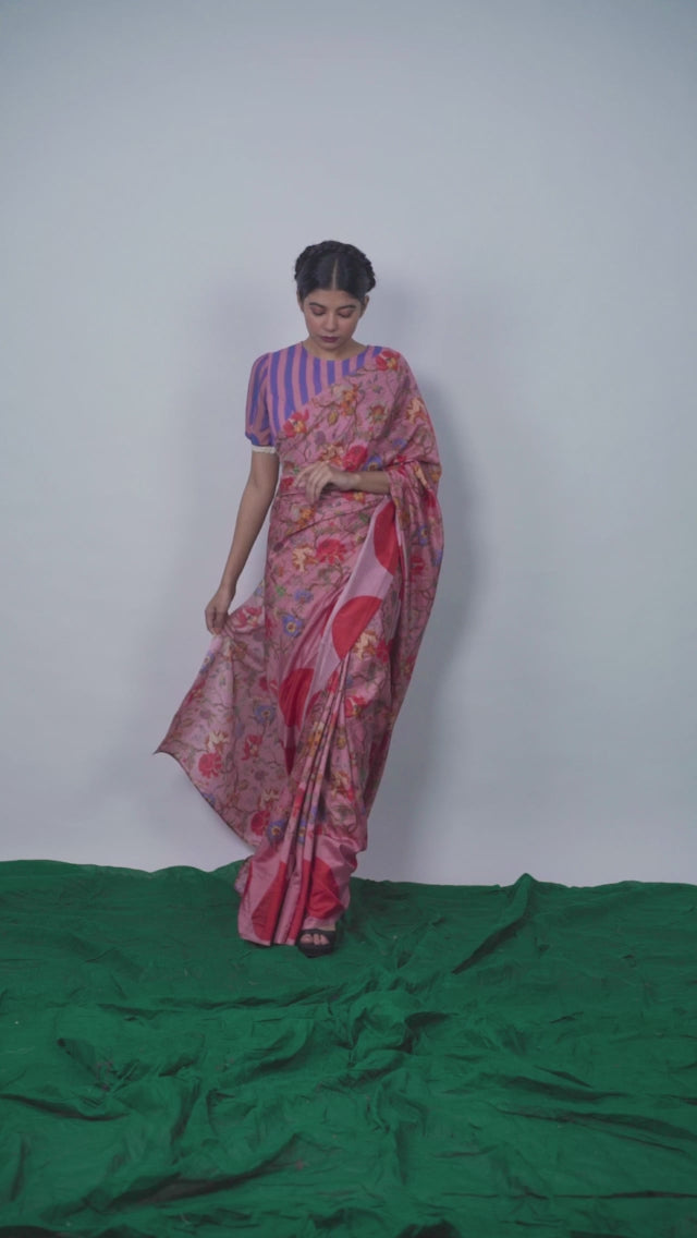 Designer Printed Silk Saree