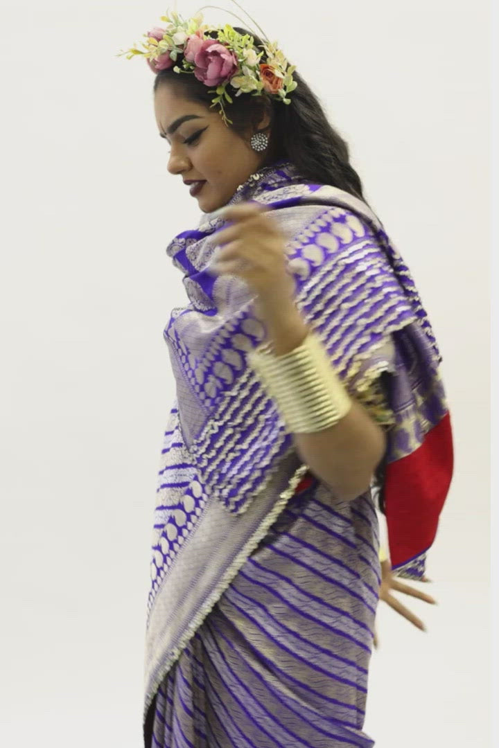 Handwoven banarasi brocade silk saree