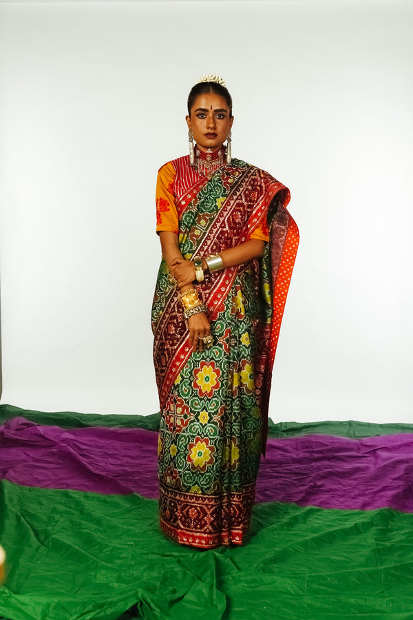 Patola silk saree by Ayush Kejriwal