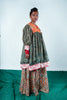 A woman wearing a Kurta and Plazo set designed by Designer Ayush Kejriwal.