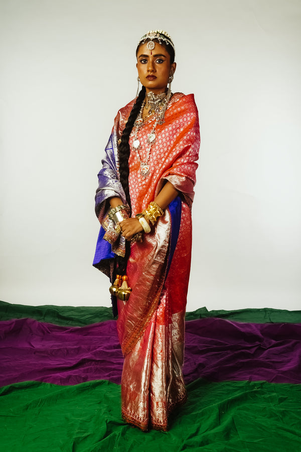 Wedding Kanjiveram Sari by Ayush Kejriwal.