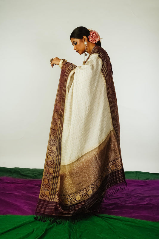 handcrafted banarasi brocade silk saree