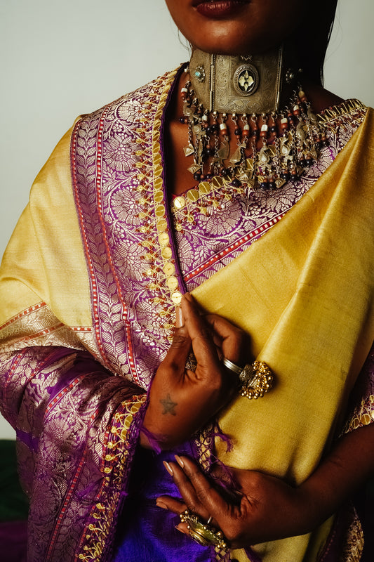 Silk Saree designed by Ayush Kejriwal