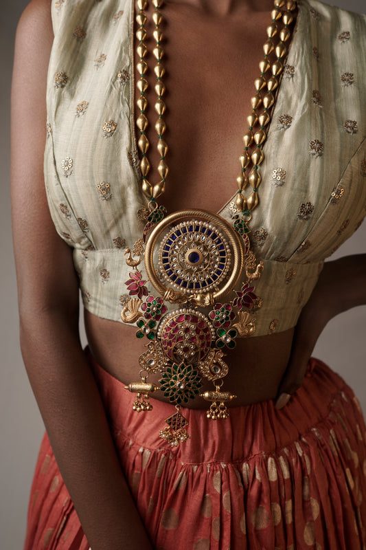Designer Indian silver neckpiece