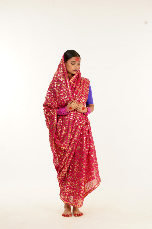 Designer wedding saree