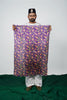 Bold printed silk saree blouse piece