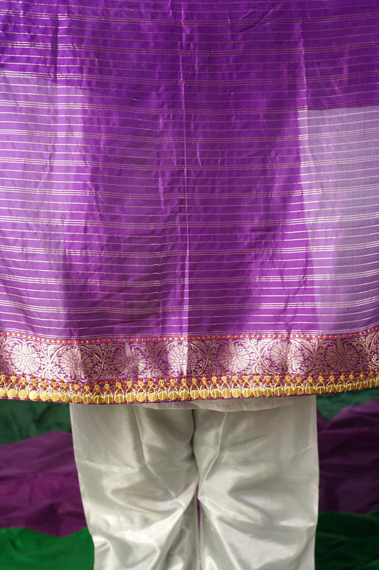 Handwoven Banarasi Saree by Ayush Kejriwal