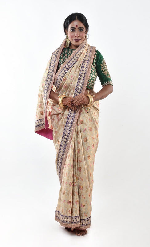 Benarsi  silk saree by Ayush Kejriwal