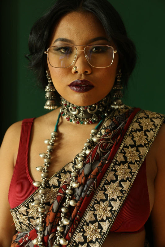 Handcrafted silver choker by Ayush Kejriwal