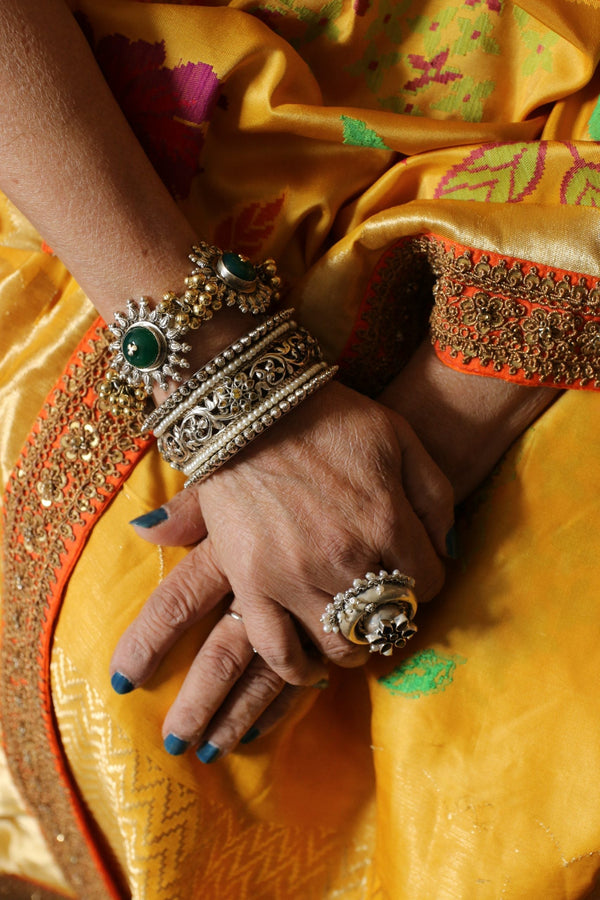 Handmade silver bangle