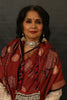 handwoven chanderi handpainted pen kalamkari silk saree