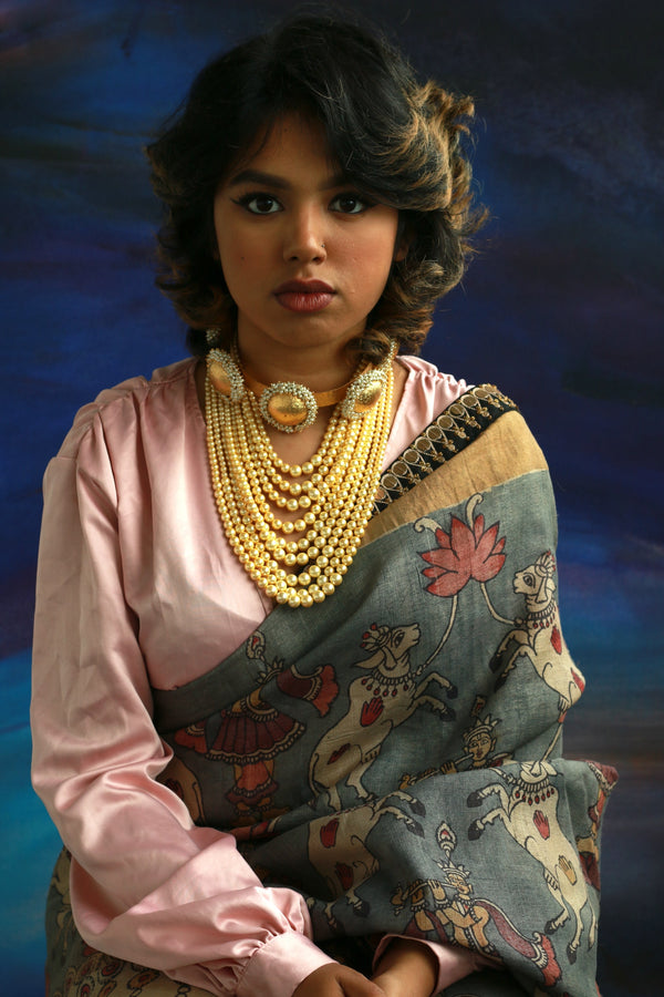 Handcrafted Indian Ethnic Jewellery, Pearl Neckpiece 