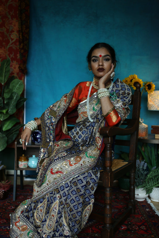Designer Bandhani Saree By Ayush Kejriwal