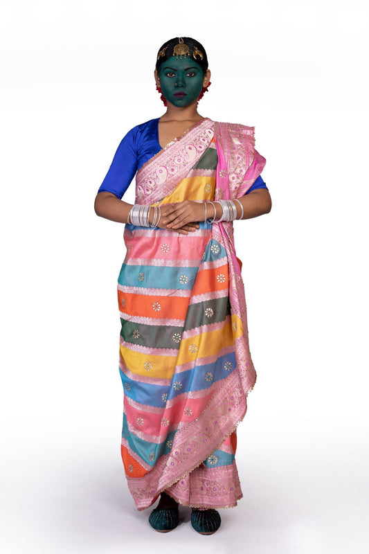 handwoven Banarasi brocade silk saree