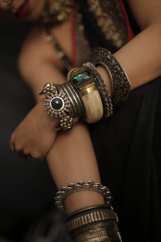 Handmade silver bangle