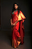 red and gold handwoven wedding kanjeevaram silk saree