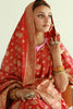  Red handwoven banarasi silk saree